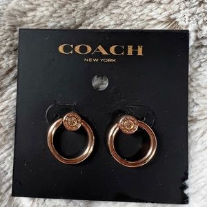Coach Rose Gold Stud Earrings